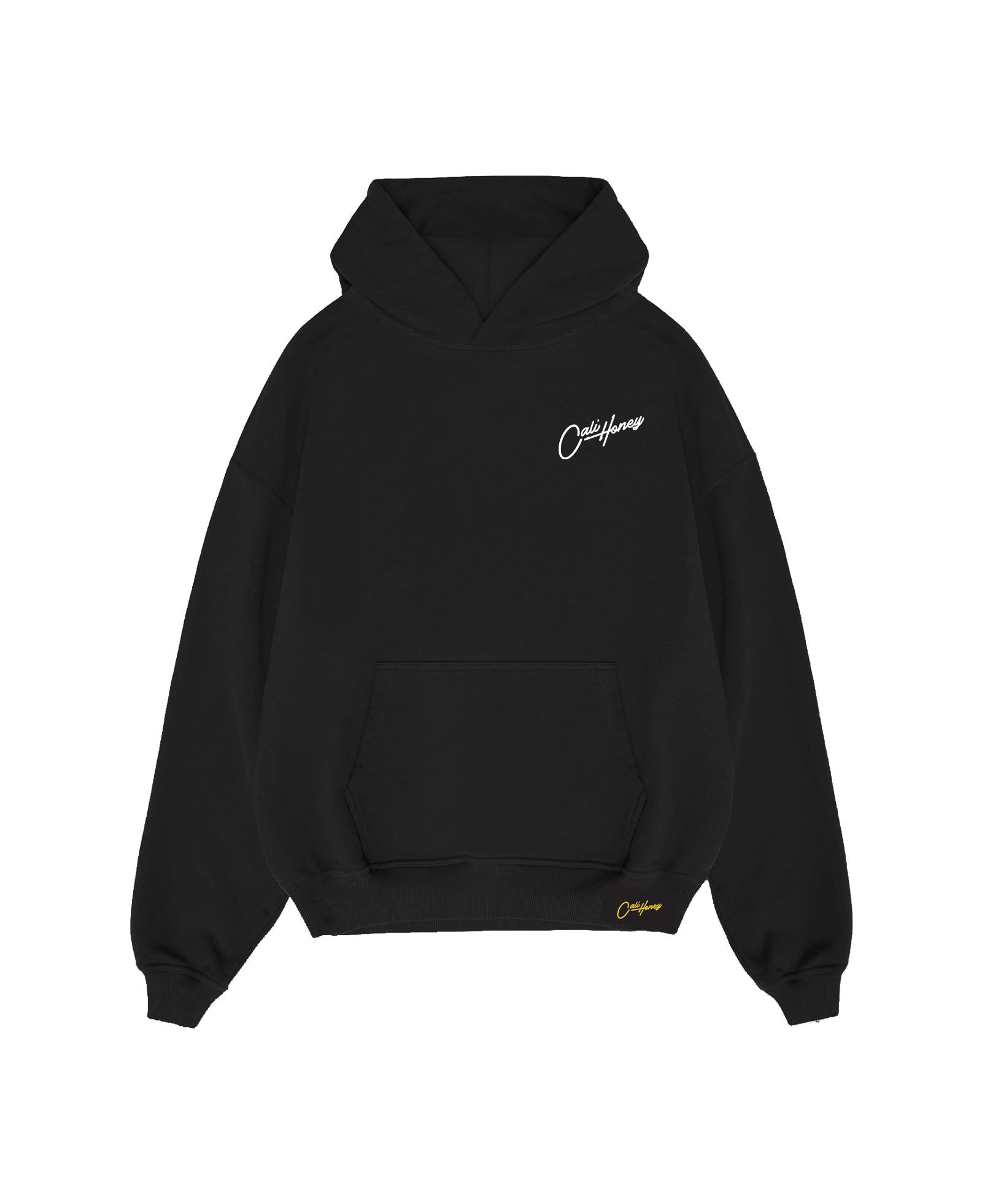 Cursive Hoodie Black Premium