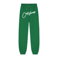 Cursive Logo Sweats Green