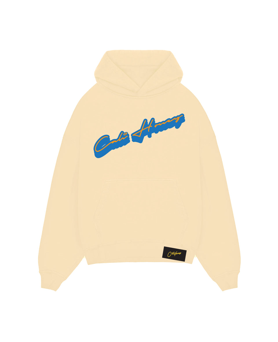 Cursive 2.0 Cream Hoodie